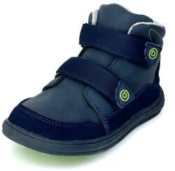Bugga chlapecké celoroční barefoot boty s membránou Bugga-TEX | NUVA Navy B00198-04 | kotníková obuv na suchý zip s flexibilní podrážkou - 26