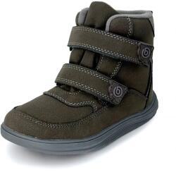 Bugga dětské celoroční barefoot boty s membránou Bugga-TEX | KIVO Dark Brown B00199-23 | kotníková obuv na suchý zip s flexibilní podrážkou - 27