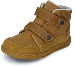 Bugga dětské celoroční barefoot boty s membránou Bugga-TEX | NUVA Brown B00198-18 | kotníková obuv na suchý zip s flexibilní podrážkou - 32