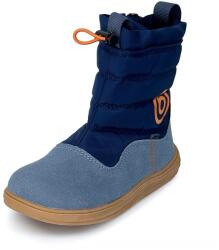 Bugga chlapecké zimní barefoot boty s membránou Bugga-TEX | RUBA Blue B00197-04 | vyšší zimní obuv na zip s flexibilní podrážkou - 27