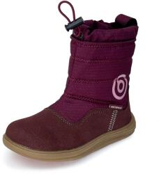 Bugga dívčí zimní barefoot boty s membránou Bugga-TEX | RUBA Fuchsia B00197-07 | vyšší zimní obuv na zip s flexibilní podrážkou - 29