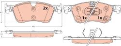 TRW Set placute frana TRW GDB2545 (GDB2545)