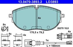ATE Set placute frana ATE 13.0470-3893.2 (13.0470-3893.2)