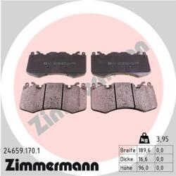 ZIMMERMANN set placute frana, frana disc ZIMMERMANN 24659.170. 1 (24659.170.1)