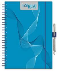 Dayliner Naptár, tervező, A5, heti, DAYLINER, InSpiral, kék-kék