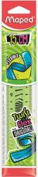 Maped Vonalzó, műanyag, törhetetlen, 15 cm, MAPED Twist`n Flex