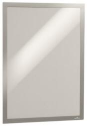 DURABLE Infokeret, A3, öntapadó háttal, DURABLE DURAFRAME®, ezüst