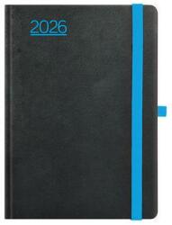 TopTimer Naptár, tervező, A5, napi, TOPTIMER, Nero, fekete-kék