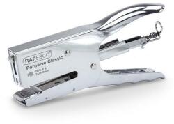 Rapesco Tűzőgép, kézi, 24/6-8, 26/6-8, 45 lap, fém, RAPESCO Porpoise, ezüst - oneclick