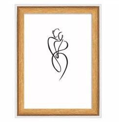  Képkeret, fa, 10x15 cm, Silhouette, natúr