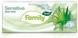 Tento Papír zsebkendő, 3 rétegű, 10x10 db, TENTO Family, aloe vera - oneclick