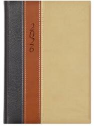 TopTimer Naptár, tervező, B5, heti, TOPTIMER Fashion, antracit-barna-bézs