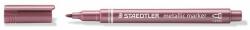 STAEDTLER Dekormarker, 1-2 mm, kúpos, STAEDTLER 8323, metálpiros
