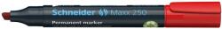 Schneider Alkoholos marker, 2-7 mm, vágott, SCHNEIDER Maxx 250, piros