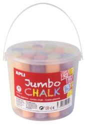 APLI Aszfaltkréta, kerek, jumbo, 20 darabos, APLI, vegyes színek