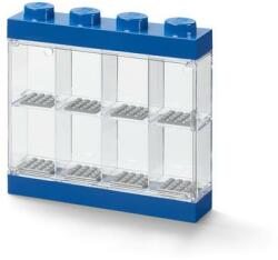 LEGO Gyűjtődoboz, minifiguráknak, 8 rekesz, LEGO, kék