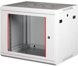 Lande PROlineB 600x450 lapraszerelt 9U 19 fali rack szekrény szürke (LN-WB-09U6045-LG-F)