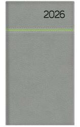 TopTimer Zsebnaptár, álló elrendezésű, TOPTIMER, Young, szürke-zöld