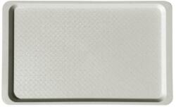  Tálca, szögletes, műanyag, fehér-mákos, 53x32, 5 cm - oneclick