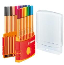 STABILO Tűfilc készlet, 0, 4 mm, STABILO Point 88 ColorParade, 20 különböző szín