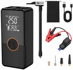 Platinet 8000mAh PowerBank with Car Jump Strater with Compressor Black (PMPBTPM) - oneclick