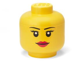 LEGO Tárolódoboz, fej, nagy, LEGO, Girl