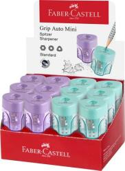 Faber-Castell Hegyező display, egylyukú, tartályos FABER-CASTELL GRIP Auto Mini, vegyes pasztell színek