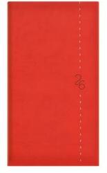 TopTimer Zsebnaptár, álló elrendezésű, TOPTIMER Linea, piros