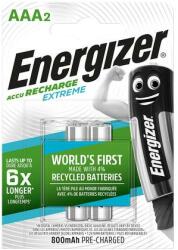 Energizer Tölthető elem, AAA mikro, 2x800 mAh, előtöltött, ENERGIZER Extreme - oneclick