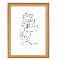  Képkeret, fa, 13x18 cm, Silhouette, natúr