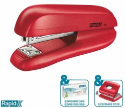 Rapid Tűzőgép, 24/6, 26/6, 20 lap, RAPID F6, piros - oneclick