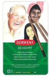 Derwent Akvarell ceruza készlet, DERWENT Academy, 12 különböző szín