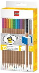 LEGO® Színes ceruza készlet, LEGO, 12 különböző szín