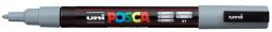 uni Dekormarker, 0, 9-1, 3 mm, UNI Posca PC-3M, szürke