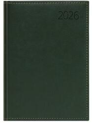 TopTimer Naptár, tervező, A5, napi, műbőr, TOPTIMER, Business, zöld