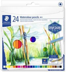 STAEDTLER Akvarell ceruza készlet, hatszögletű, STAEDTLER® 146 10C, 24 különböző szín