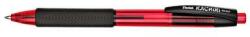 Pentel Golyóstoll, 0, 35 mm, nyomógombos, PENTEL Kachiri BK457, piros