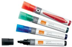 Nobo Táblamarker, vágott hegyű, 4 mm, NOBO, 4 különböző szín - oneclick