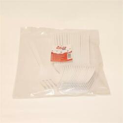 Villa, műanyag, többször használatos, 17 cm, 20 db Prima, fehér