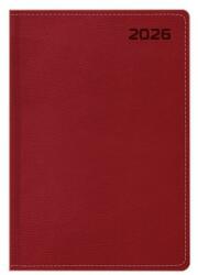 TopTimer Naptár, tervező, B5, heti, TOPTIMER, Queen bordó