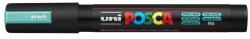 uni Dekormarker, 1, 8-2, 5 mm, UNI Posca PC-5M, metálzöld