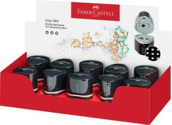 Faber-Castell Hegyező display, háromlyukú, tartályos, FABER-CASTELL Grip 2001 Trio, fekete