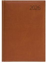 TopTimer Naptár, tervező, A5, napi, műbőr, TOPTIMER, Business, barna