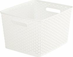 Keter Rattan hatású kosár, 18l, törtfehér, CURVER My Style - oneclick