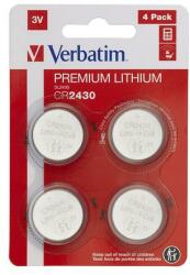 Verbatim Gombelem, CR2430, 4 db, VERBATIM Premium - oneclick