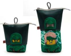 LEGO® Tolltartó, cipzáras, pop-up, LEGO Ninjago Lloyd, fekete-zöld-mintás