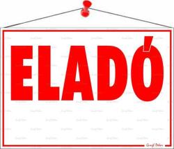  Információs tábla, 50x35 cm, Eladó