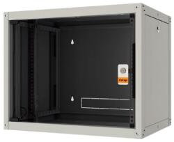 Legrand EVO9U6060P Evoline+ 19 9U 600x600mm levehető oldallapos üvegajtós egyrészes fali rack szekrény (EVO9U6060P)