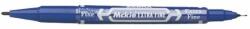 Zebra Alkoholos marker, 0, 5/1, 0 mm, kétvégű, ZEBRA Mckie Extra Fine, kék