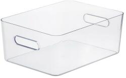 SMARTSTORE Műanyag tárolódoboz, 15, 4 liter, SMARTSTORE Compact Clear L, átlátszó